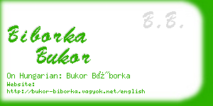 biborka bukor business card